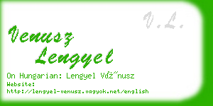 venusz lengyel business card